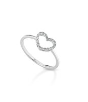Anello Lelune Donna LELUNE DIAMONDS in Oro bianco Diamante 0.06 Ct LDRNDM006 - LDRNDM006